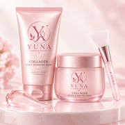 YUNA Collagen Night Wrapping Mask with applicator brush